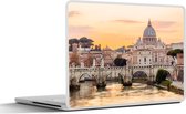 Laptop sticker - 15.6 inch - Rome - Skyline - Zon - 36x27,5cm - Laptopstickers - Laptop skin - Cover