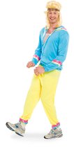 80's Trainingspak Man 3-delig- Verkleedkleding- Maat M/L