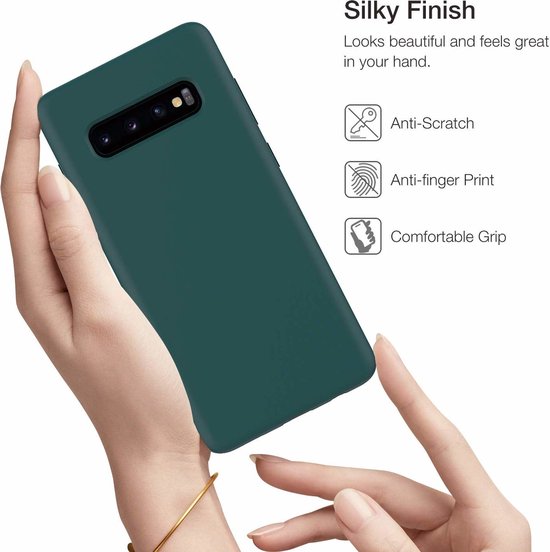 Coque en silicone Shieldcase Samsung Galaxy S10 - verte