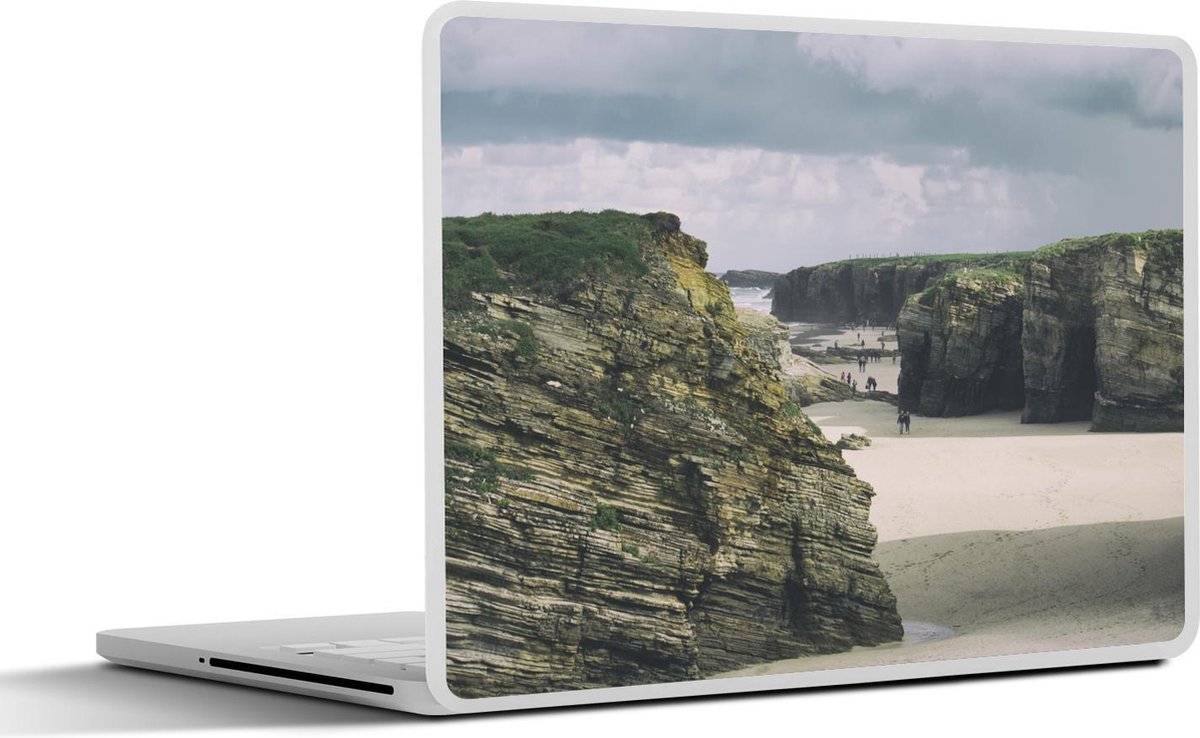 Afbeelding van product SleevesAndCases  Laptop sticker - 17.3 inch - Galapagoseilanden Strand van de kathedralen