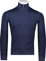 Gran Sasso  Vest Blauw Aansluitend - Maat XXL  - Heren - Herfst/Winter Collectie - Wol