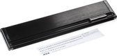 Briefplaat Axa, met naamplaat en veermechanisme, kleur zwart, afmeting 350x74mm