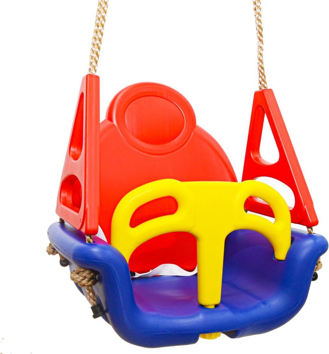 Balançoire pour bébé, balançoire pour bébé pour enfants 3 en 1, siège  balançoire pour bébé avec dossier et ceinture de sécurité, 6 mois à 6 ans,  balançoire extérieure intérieure (bleu 3 en 1)