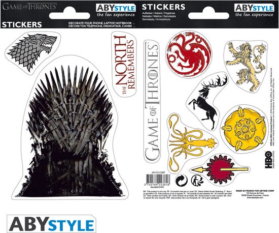 Abysse Corp Game of Thrones Stickers - 2 vellen om te decoreren | bol