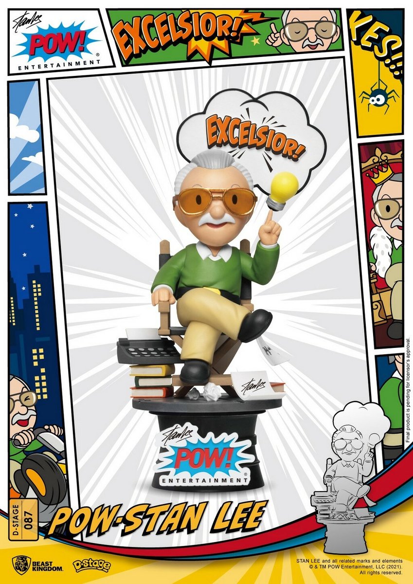 Beast Kingdom Toys Stan Lee Beeld/figuur Stan Lee D-Stage PVC Diorama 16 cm Multicolours