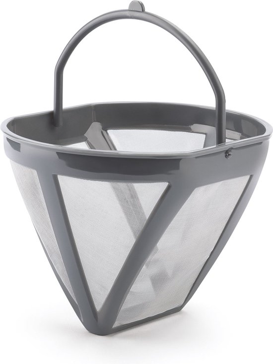 Grijze filterhouder voor een Smeg koffiezetapparaat.