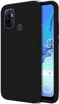 Oppo A53 4G / A53S - Silicone Hoesje - Zwart