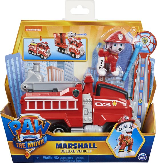 Nickelodeon Brandweerauto Marshall Paw Patrol Junior Rood