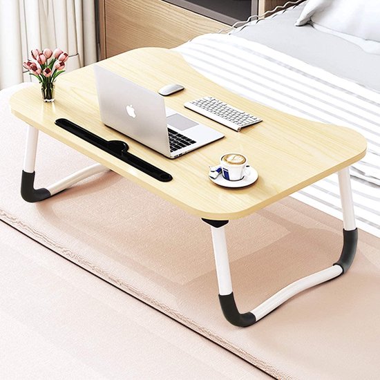 Omkleden Wasserette Buitengewoon LaptopTafel -Artjustable laptop tafel, nachtkastje, staande bureau voor bed  en sofa,... | bol.com