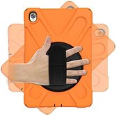 Tablet hoes geschikt voor Huawei MediaPad M6 10.8 Cover - Hand Strap Armor Case - Oranje