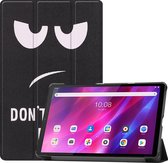 Tablet hoes geschikt voor Lenovo Tab K10 (10.3 Inch) - Tri-Fold Book Case - Don't Touch Me
