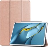 Tablet hoes geschikt voor Huawei MatePad Pro 10.8 (2021)- Tri-Fold Book Case - RosÃ©-Goud