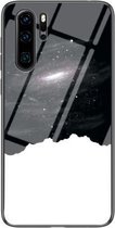Voor Huawei P30 Pro Sterrenhemelpatroon Gehard Glas + TPU Schokbestendige Beschermhoes (Universe Sterrenhemel)
