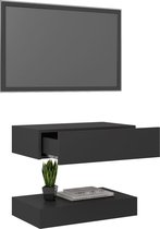 vidaXL Tv-meubel met LED-verlichting 60x35 cm grijs