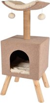Flamingo Scandi Krabpaal Huis Beige - 43.5X40X54.5Cm