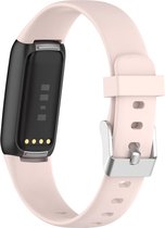 YONO Siliconen Bandje geschikt voor Fitbit Luxe - Lichtroze - Large