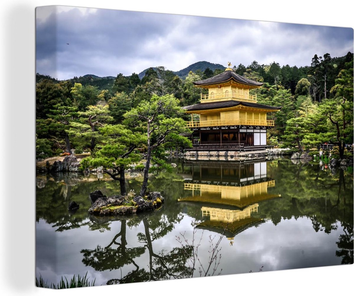 toile tableaux japon Kyoto jardin 50X75 cm