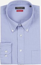 Steppin' Out Spring 2021  Regular Fit Button Down Shirt Mannen - Regular Fit - Katoen - Blauw (42)