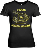 Stranger Things Dames Tshirt -M- Camp Know Where Zwart