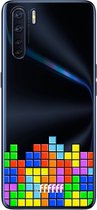 6F hoesje - geschikt voor OPPO A91 -  Transparant TPU Case - Tetris #ffffff