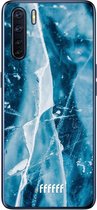 6F hoesje - geschikt voor OPPO A91 -  Transparant TPU Case - Cracked Ice #ffffff