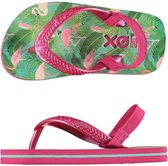 Xq Footwear Teenslippers Meisjes Roze/groen Maat 19-20