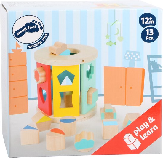 small foot - Wooden Rolling Shape-sorting Cube van Small Foot — afbeelding 5