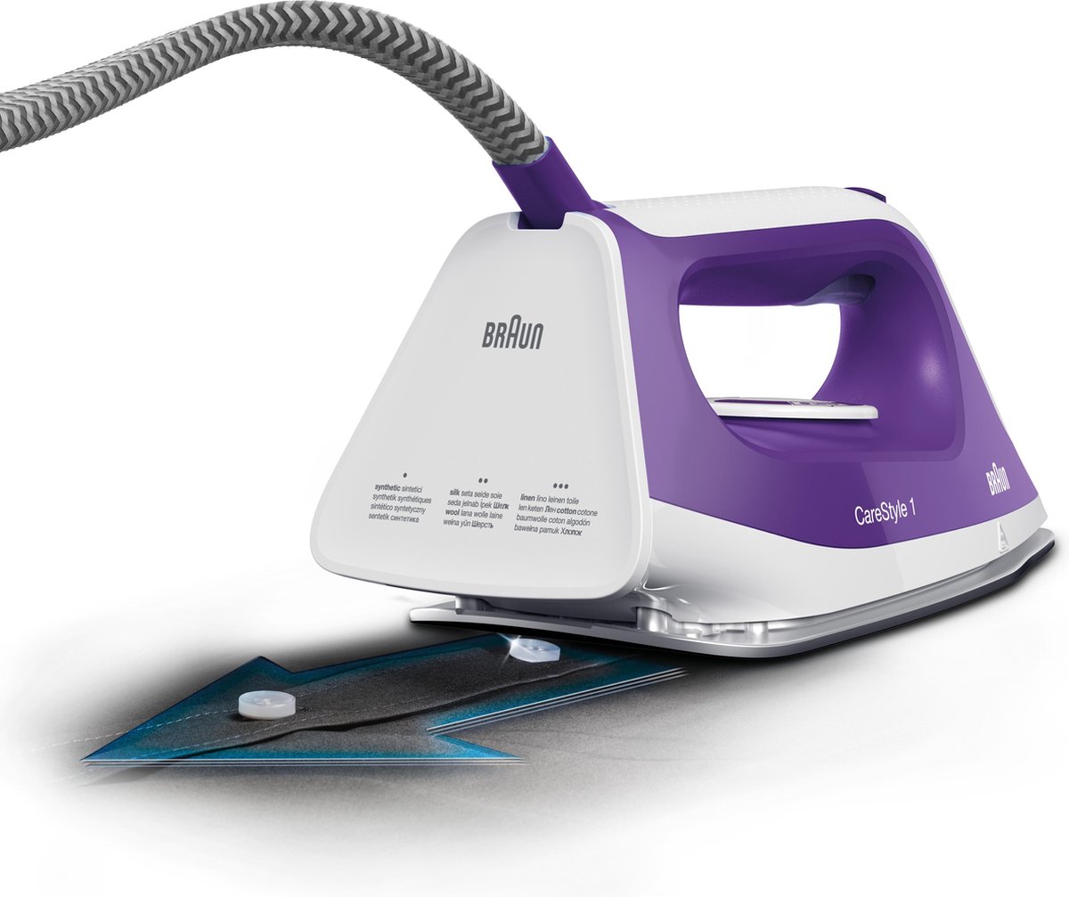 Braun CareStyle 1 IS1014VI - Stoomgenerator - Handmatige instellingen - Auto-off - Violet/Wit — afbeelding 3