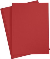 karton 21 x 29,7 cm 10 stuks 220 g rood