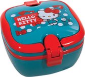 broodtrommel Hello Kitty rood/blauw