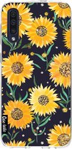 Casetastic Samsung Galaxy A50 (2019) Hoesje - Softcover Hoesje met Design - Sunflowers Print