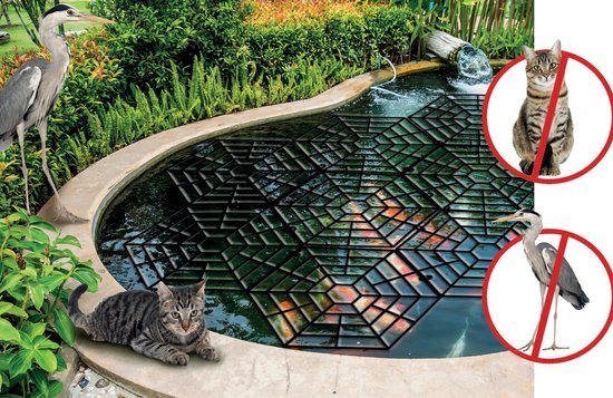 Kinzo Garden Vijverbeschermer - 20 stuks - Bescherm je Vissen tegen Reigers en Katten - Drijvende Rasters voor Vijvers - Kinzo
