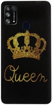 ADEL Siliconen Back Cover Softcase Hoesje Geschikt voor Samsung Galaxy M31 - Queen Koningin