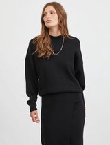 Vila VIOLIVINJA KNIT HIGH NECK LS TOP - Black Black