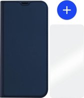 iPhone 13 Pro Max Bookcase Hoesje Blauw - Dux Ducis (Skin Serie) + Cacious Screen Protector