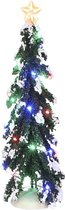 Luville - Snowy Conifer with multicolour lights battery operated - Kersthuisjes & Kerstdorpen