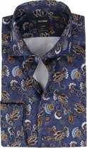 OLYMP Overhemd Luxor MF Paisley Donkerblauw - maat 43