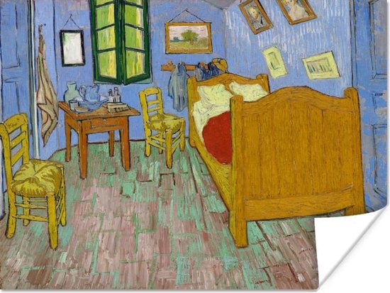 Foto: Poster slaapkamer in arles vincent van gogh 40x30 cm