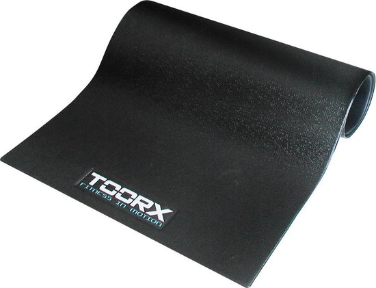 Foto: Toorx fitness vloermat beschermmat 200x100x0 6 cm vloerbeschermingsmat voor loopbanden roeitrainers en crosstrainers