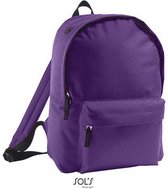 Rugtas Dark Purple - Rugzak - 16 liter - Backpack - Voorzak met ritssluiting - Verstelbaar en versterkte schouderriemen
