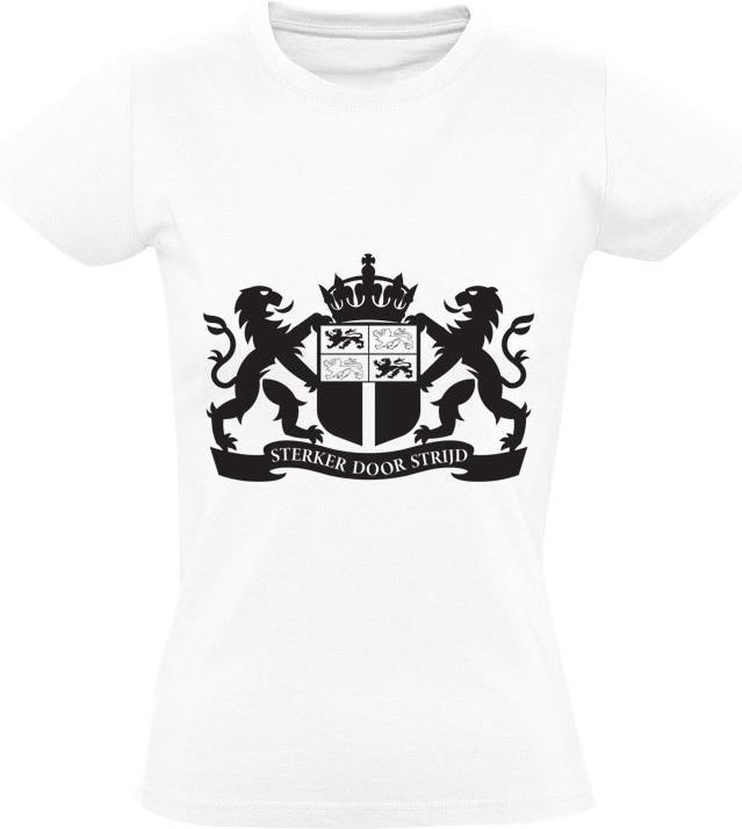 Rotterdam Stadswapen Dames t-shirt | Sterker door Strijd | Roffa | Wit | bol