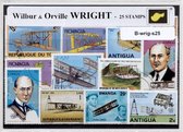 Wilbur & Orville Wright – Luxe postzegel pakket (A6 formaat) - collectie van 25 verschillende postzegels van Wilbur & Orville Wright – kan als ansichtkaart in een A6 envelop. Authe