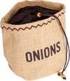 Kitchencraft Opbergtas Uien 20 X 21 Cm Jute Bruin