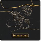 Muismat Klein - Kaart - Spijkenisse - Goud - Zwart - 20x20 cm
