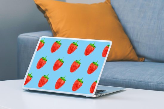 Sticker pour ordinateur portable - 11,6 pouces - Fraise - Motif - Été