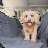 PetSafe Happy Ride Hammock Seat Cover - Beschermhoes voor achterbank in de stijl van een hangmat - Waterdicht - Kleur Grijs- 145x142cm