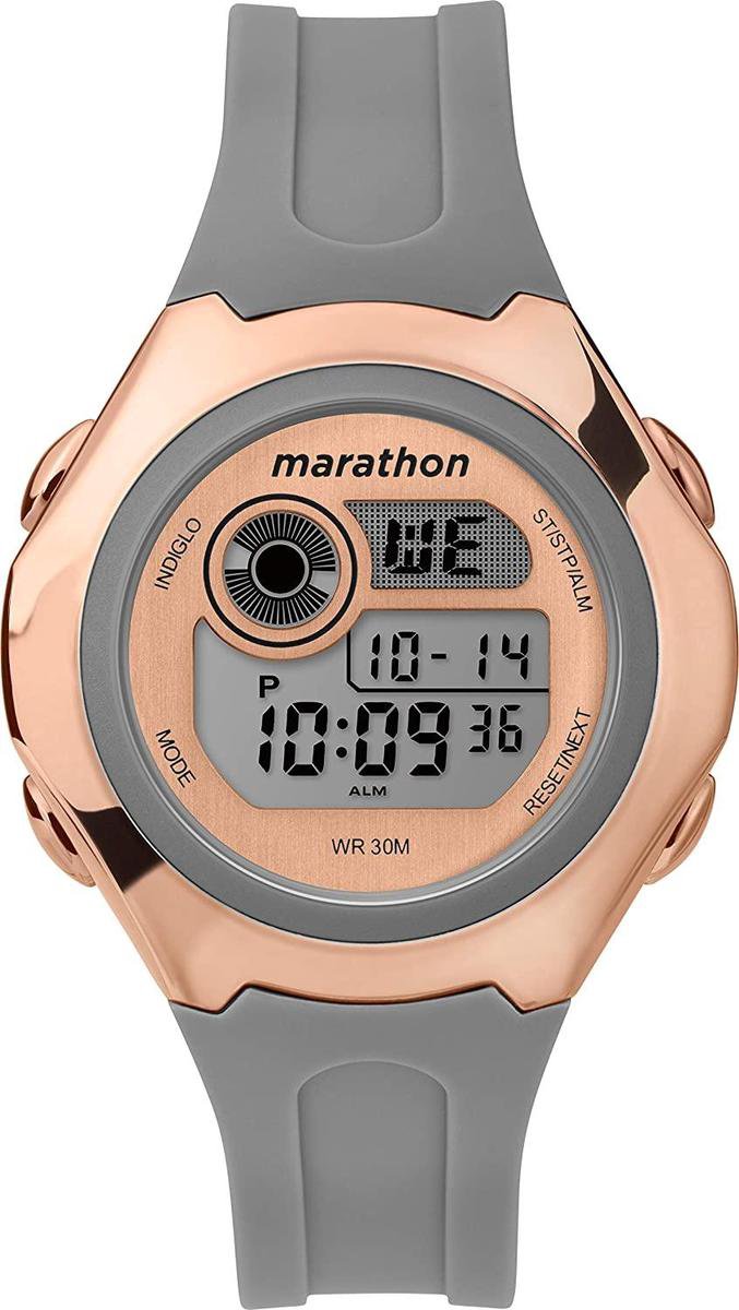 Timex Marathon TW5M33100 Horloge - Kunststof - Grijs - Ø 39 mm