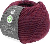 Lana Grossa Cool Wool Mélange Gots 50 gram nr 127 Wijnrood