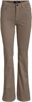 Object Broek Objfinia Flared Twill Jeans Rep 23032747 Fossil Dames Maat - M