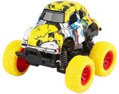 monstertruck jongens 9 cm staal geel